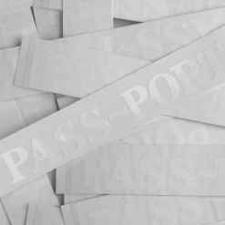 PASS~PORT OFFICIAL DIE CUT STICKER WHITE