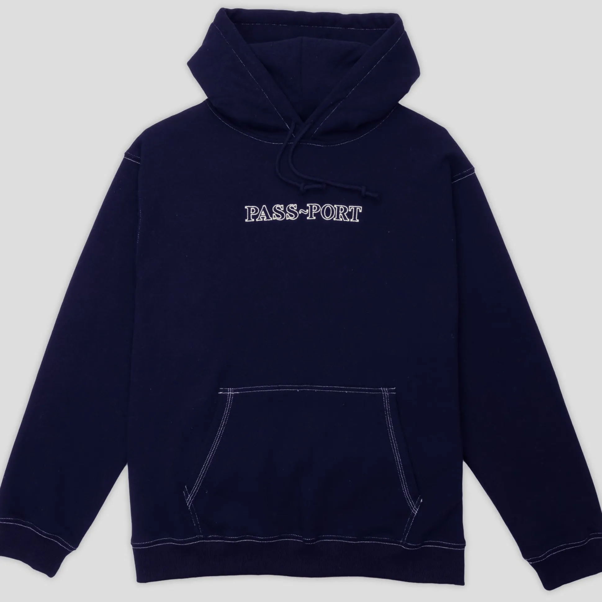 Pass~Port Official Organic Hoodie - Navy