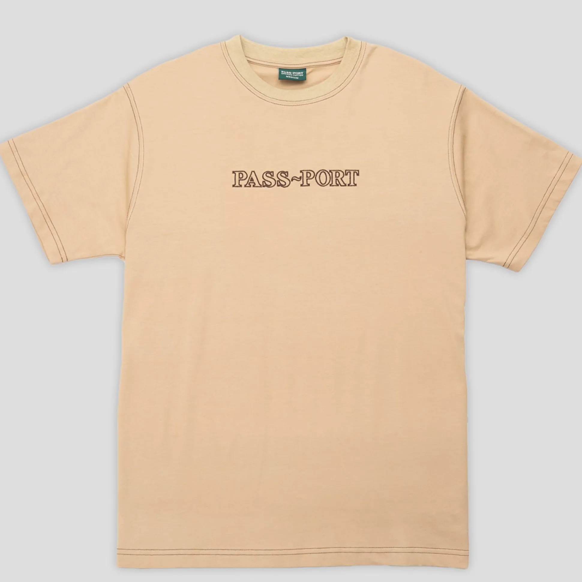Pass~Port Official Organic Cotton Tee - Sand