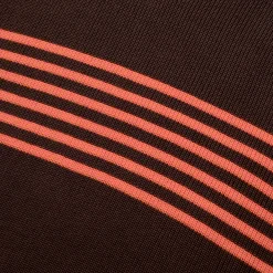 Pass~Port Organic Cotton Stripe Knit Sweater - Choc / Orange