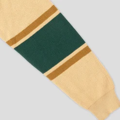 Pass~Port Organic Cotton Stripe Knit Sweater - Cream