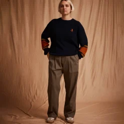 Pass~Port Organic Cotton Stripe Knit Sweater - Cream