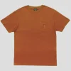 Pass~Port Organic Embroidery Pocket Tee - Burnt Orange