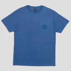 Pass~Port Organic Embroidery Pocket Tee - Royal Blue