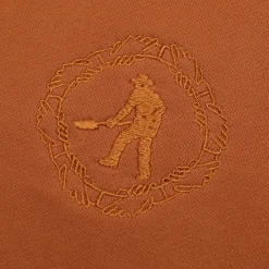 Pass~Port Organic Embroidery Hoodie - Burnt Orange