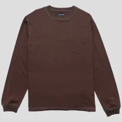 Pass~Port Organic Pocket Long-sleeve Tee - Bark