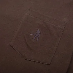 Pass~Port Organic Pocket Long-sleeve Tee - Bark