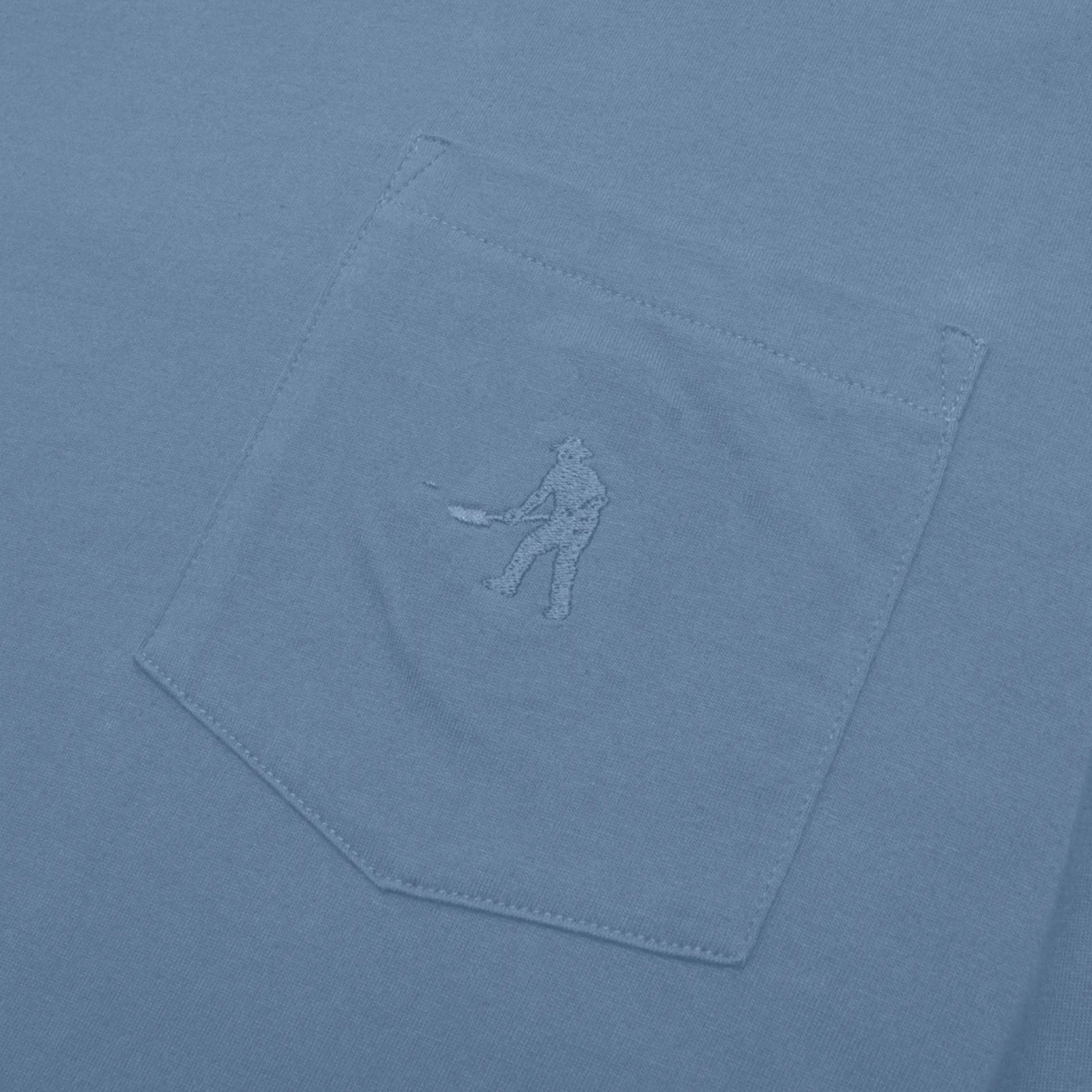 Pass~Port Organic Pocket Long-sleeve Tee - Blue