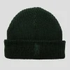 Pass~Port Organic Waffle Knit Beanie - Dark Green