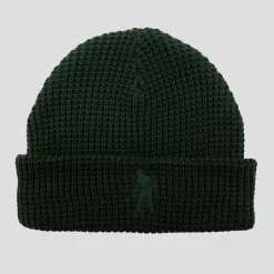 Pass~Port Organic Waffle Knit Beanie - Dark Green