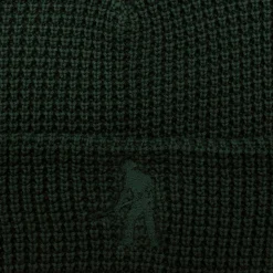 Pass~Port Organic Waffle Knit Beanie - Dark Green