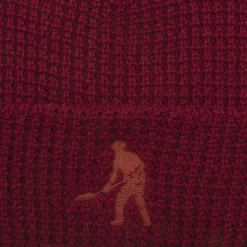 Pass~Port Organic Waffle Knit Beanie - Maroon