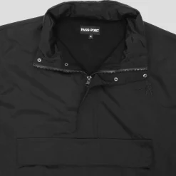 Pass~Port Pullover Lined Spray Jacket RPET - Black