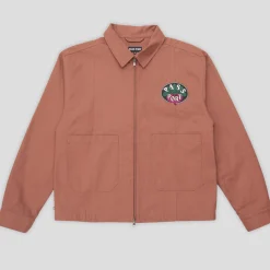 Pass~Port Radish Herringbone Workers Jacket - Deep Rust