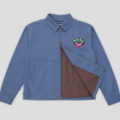 Pass~Port Radish Herringbone Workers Jacket - Harbour Blue