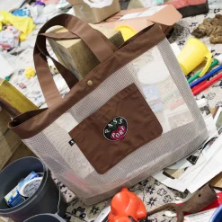 Pass~Port Radish RPET Mesh Tote Bag - Brown