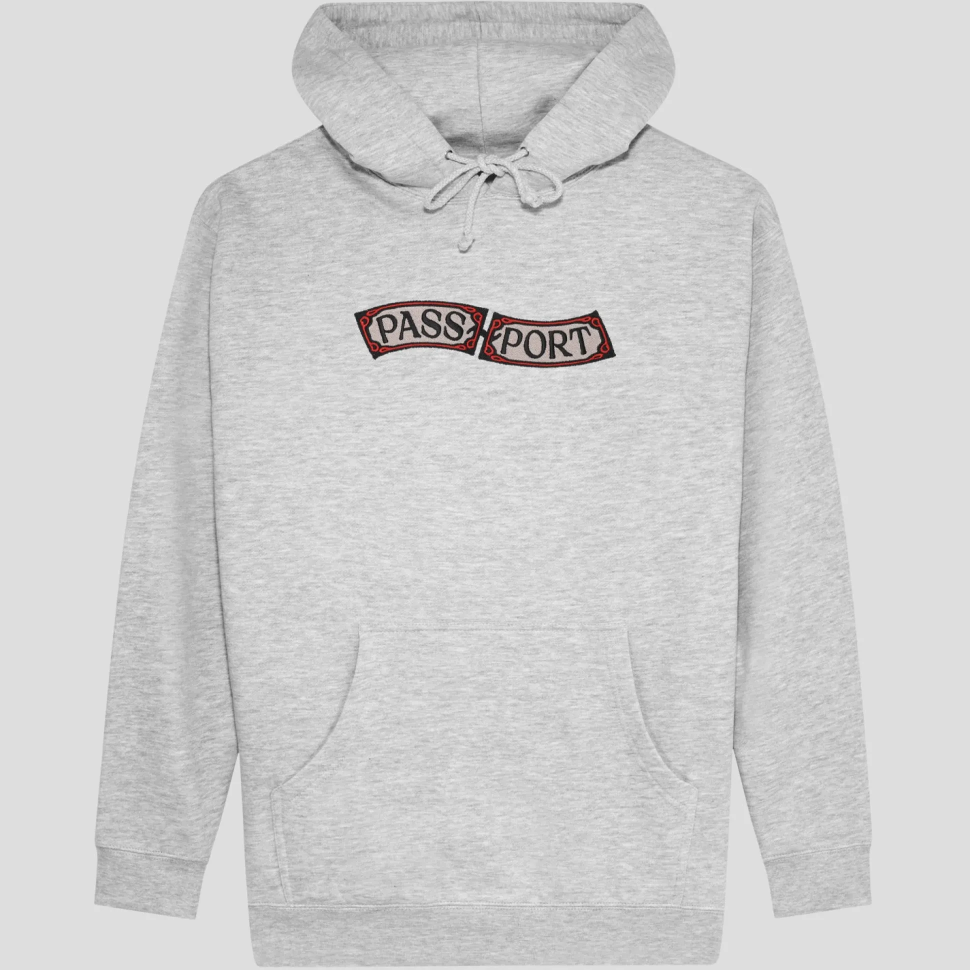 Pass~Port Red Flag Hoodie - Ash