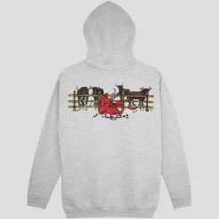 Pass~Port Red Flag Hoodie - Ash