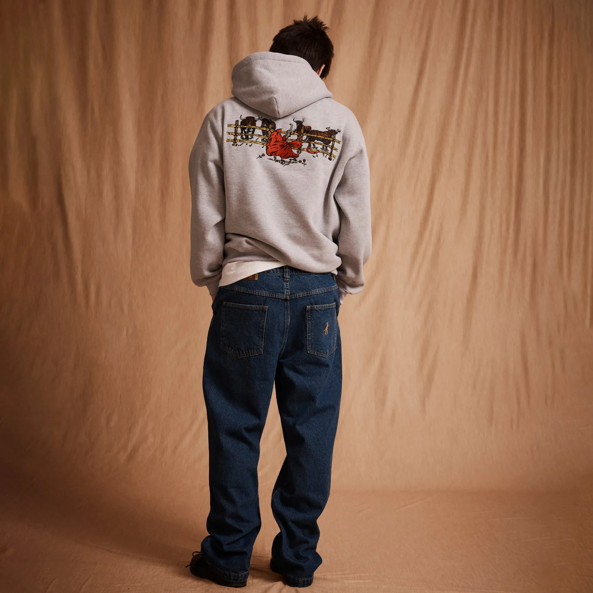 Pass~Port Red Flag Hoodie - Ash