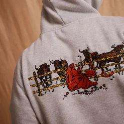 Pass~Port Red Flag Hoodie - Ash