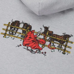 Pass~Port Red Flag Hoodie - Ash