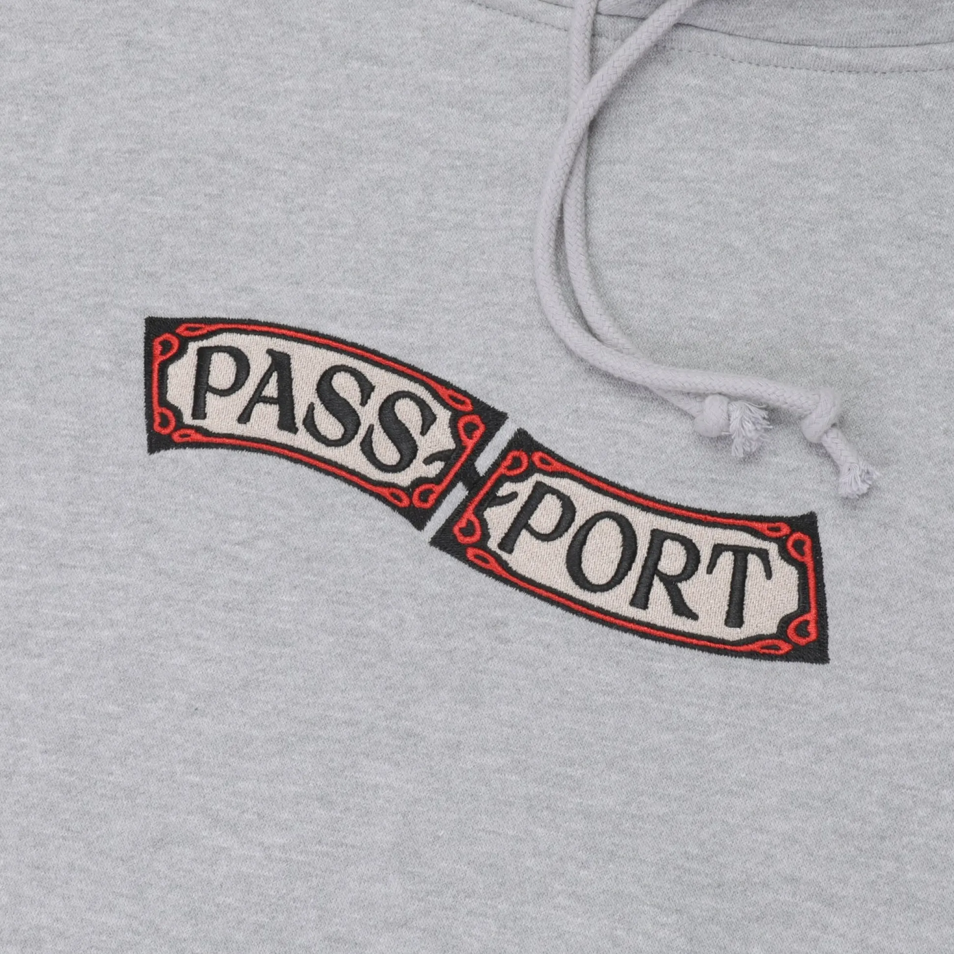 Pass~Port Red Flag Hoodie - Ash