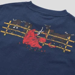 Pass~Port Red Flag Tee - Harbour Blue