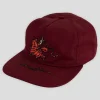 Pass~Port Red Flag Workers Cap - Maroon