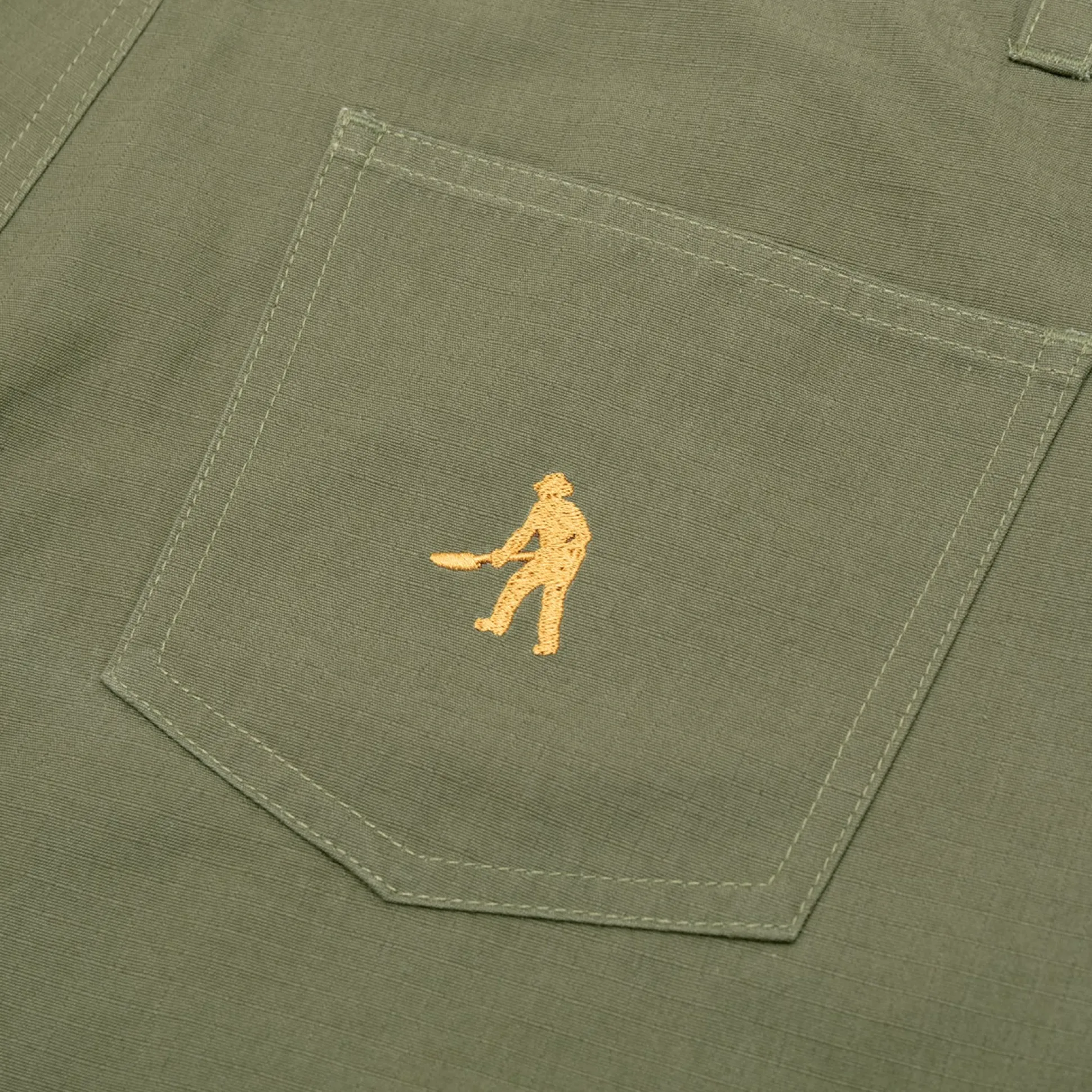 Pass~Port Ripstop Double Knee Diggers Club Short - Moss