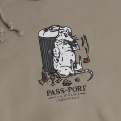 Pass~Port Store & Gallery Exclusive Bin Rat Hoodie - Khaki