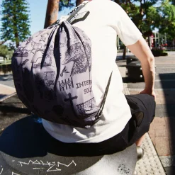 Pass~Port Store & Gallery Exclusive RPET Drawstring Bag - Grey