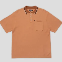 Pass~Port Sunspot Organic Knit Polo - Camel