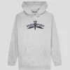 Pass~Port Thistle Embroidery Hoodie - Grey Heather