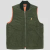 Pass~Port Tilde Puff Packers Vest - Forest Green