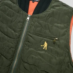 Pass~Port Tilde Puff Packers Vest - Forest Green
