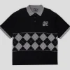 Pass~Port Tilde Stamp Knit Polo - Black