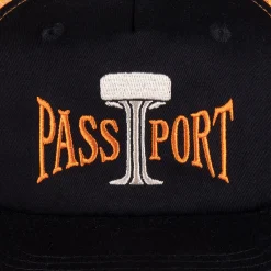 Pass~Port Towers Of Water Trucker Cap - Black / Orange
