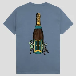 Pass~Port Wine Em' Tee - Stonewash Blue