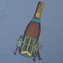 Pass~Port Wine Em' Tee - Stonewash Blue