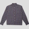 Pass~Port Workers Check Long Sleeve Shirt - Navy