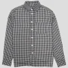 Pass~Port Workers Check Shirt Long Sleeve - Black