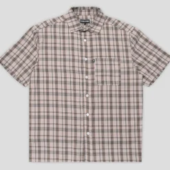 Pass~Port Workers Check Short Sleeve Shirt - Sand