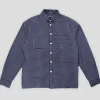 Pass~Port Workers Check Shirt Long-Sleeve - Navy