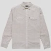 Pass~Port Workers Check Shirt Long Sleeve - Cream