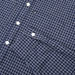Pass~Port Workers Check Shirt Long-Sleeve - Navy