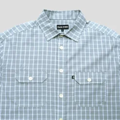 Pass~Port Workers Check Shirt Long Sleeve - Stone