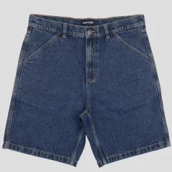 Pass~Port Workers Club Denim Jean Short - Washed Dark Indigo