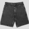 Pass~Port Workers Club Denim Short - Grey Over-Dye