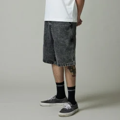 Pass~Port Workers Club Denim Short - Grey Over-Dye