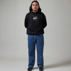 Pass~Port Workers Club Denim Jean - Washed Dark Indigo / Maroon Stitch